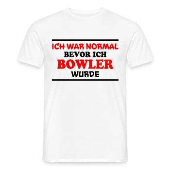 Bowling Spruch Bowlingspieler Witz Bowler Geschenk - Männer T-Shirt - Weiß - Vorne - AI Model Male 178 dark (178cm)