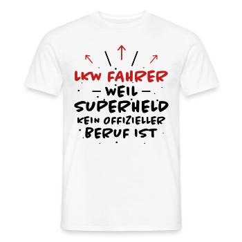 LKW Fahrer Spruch Job Lustiges LKW Fahrer Geschenk - Männer T-Shirt - Weiß - Vorne - AI Model Male 178 dark (178cm)