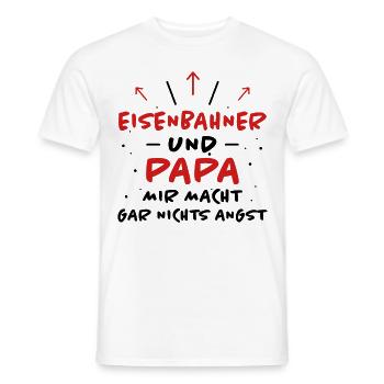 Eisenbahner Spruch Lokführer Eisenbahner Geschenk - Männer T-Shirt - Weiß - Vorne - AI Model Male 178 dark (178cm)