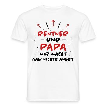 Rentner Spruch Rente Ruhestand Rentner Geschenk - Männer T-Shirt - Weiß - Vorne - AI Model Male 178 dark (178cm)