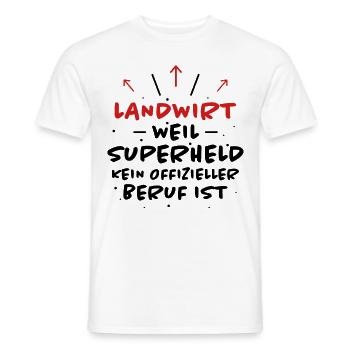 Landwirt Spruch Traktor Lustiges Landwirt Geschenk - Männer T-Shirt - Weiß - Vorne - AI Model Male 178 dark (178cm)