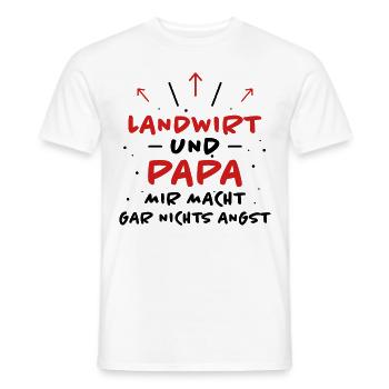 Landwirt Spruch Traktor Lustiges Landwirt Geschenk - Männer T-Shirt - Weiß - Vorne - AI Model Male 178 dark (178cm)