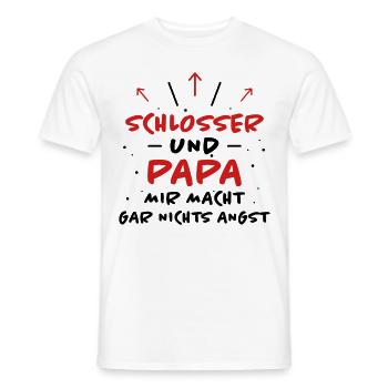 Schlosser Spruch Beruf Lustiges Schlosser Geschenk - Männer T-Shirt - Weiß - Vorne - AI Model Male 178 dark (178cm)