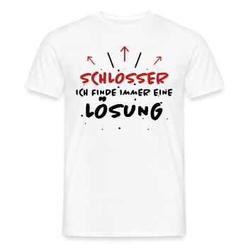 Schlosser Spruch Beruf Lustiges Schlosser Geschenk - Männer T-Shirt - Weiß - Vorne - AI Model Male 178 dark (178cm)