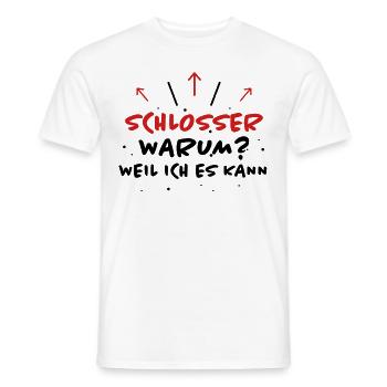 Schlosser Spruch Beruf Lustiges Schlosser Geschenk - Männer T-Shirt - Weiß - Vorne - AI Model Male 178 dark (178cm)