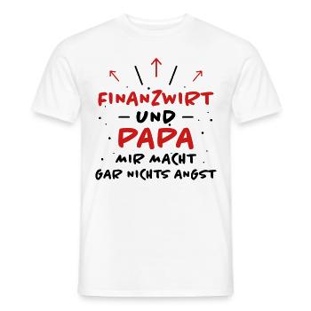 Finanzwirt Spruch Job Lustiges Finanzwirt Geschenk - Männer T-Shirt - Weiß - Vorne - AI Model Male 178 dark (178cm)