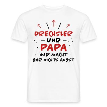 Drechsler Spruch Job Lustiges Drechsler Geschenk - Männer T-Shirt - Weiß - Vorne - AI Model Male 178 dark (178cm)