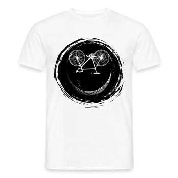 Bicycle Face - Men's T-Shirt - white - Front - AI Model Male 178 dark (178cm)
