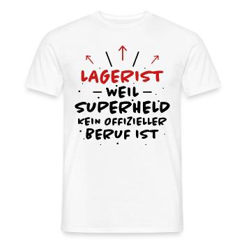 Lagerist Spruch Logistik Lustige Lagerist Geschenk - Männer T-Shirt - Weiß - Vorne - AI Model Male 178 dark (178cm)