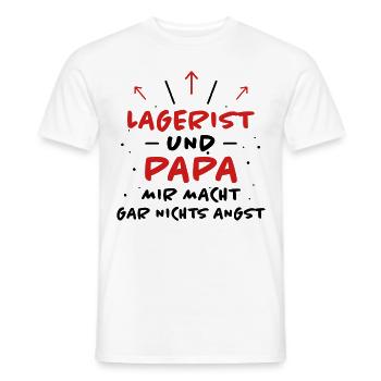 Lagerist Spruch Logistik Lustige Lagerist Geschenk - Männer T-Shirt - Weiß - Vorne - AI Model Male 178 dark (178cm)