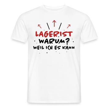 Lagerist Spruch Logistik Lustige Lagerist Geschenk - Männer T-Shirt - Weiß - Vorne - AI Model Male 178 dark (178cm)