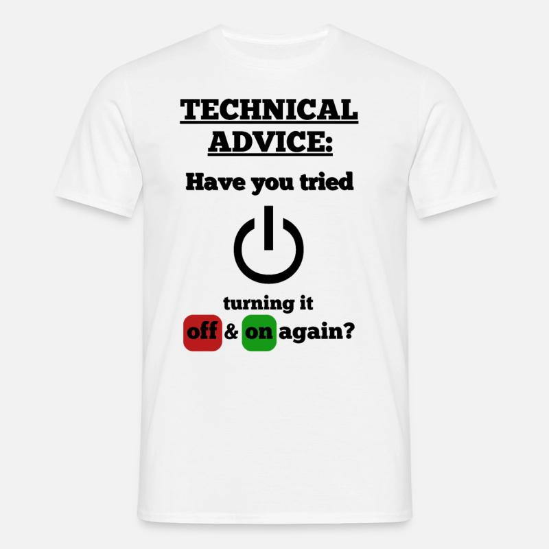 funny saying technical saying Handwerker Techniker - Männer T-Shirt - Weiß