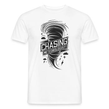 Tornade Twister Chasseur Météorologue - T-shirt homme - blanc - Devant - AI Model Male 178 dark (178cm)