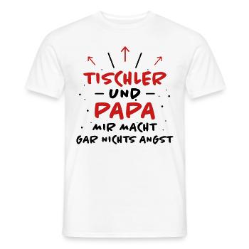Tischler Spruch Beruf Lustiges Tischler Geschenk - Männer T-Shirt - Weiß - Vorne - AI Model Male 178 dark (178cm)