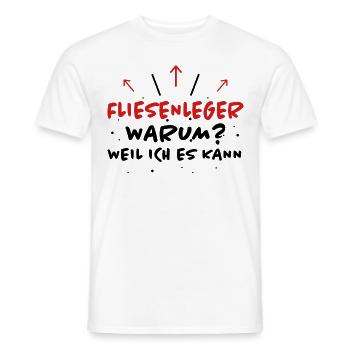 Fliesenleger Spruch Lustiges Fliesenleger Geschenk - Männer T-Shirt - Weiß - Vorne - AI Model Male 178 dark (178cm)