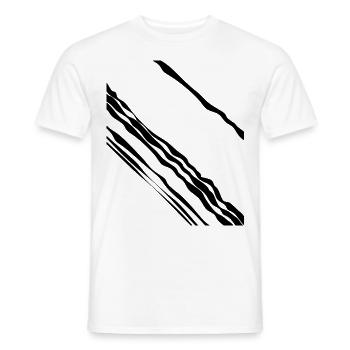 Design Line Black - Men's T-Shirt - white - Front - AI Model Male 178 dark (178cm)
