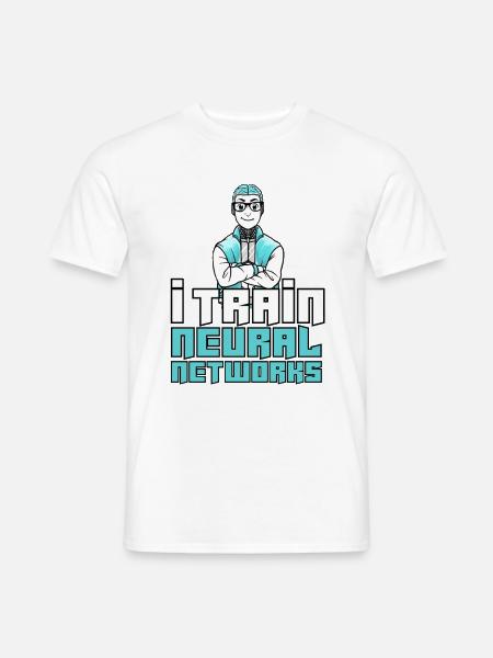 Data Scientist Neuronal Netz Machine Learning KI - Männer T-Shirt - Weiß