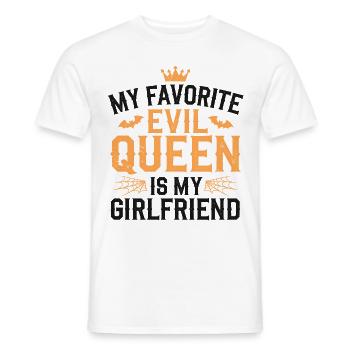 My Favorite Evil Queen Is My Girlfriend - Men's T-Shirt - white - Front - AI Model Male 178 dark (178cm)