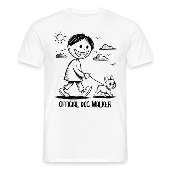 Bouledogue français Chien de compagnie Amoureux des animaux - T-shirt homme - blanc - Devant - AI Model Male 178 dark (178cm)
