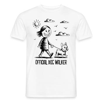 Bouledogue français Chien de compagnie Amoureux des animaux - T-shirt homme - blanc - Devant - AI Model Male 178 dark (178cm)
