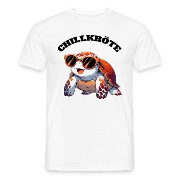 Chill Toad Turtle - Men's T-Shirt - white - Front - AI Model Male 178 dark (178cm)