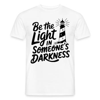 Leuchtturm motivierende Spruch - Positives Denken - Männer T-Shirt - Weiß - Vorne - AI Model Male 178 dark (178cm)