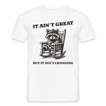 Ce n’est pas génial, mais ça reste comme ça - T-shirt homme - blanc - Devant - AI Model Male 178 dark (178cm)