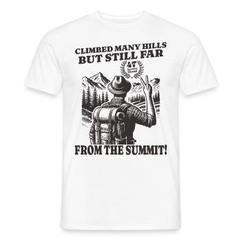 Funny Wanderer Birthday 47 Years - Men's T-Shirt - white - Front - AI Model Male 178 dark (178cm)