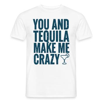 Tequila Party Saying Quote - Men's T-Shirt - white - Front - AI Model Male 178 dark (178cm)
