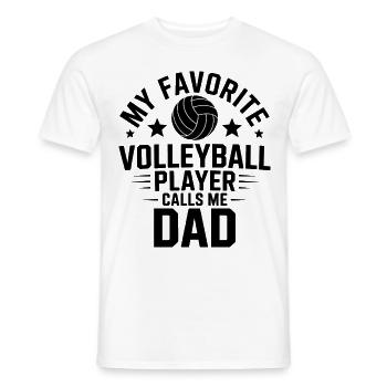 Volleyball Spruch Lustiges Volleyball Geschenk - Männer T-Shirt - Weiß - Vorne - AI Model Male 178 dark (178cm)