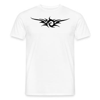 tribal tattoo - T-shirt homme - blanc - Devant - AI Model Male 178 dark (178cm)