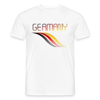 Germany 2 - Men's T-Shirt - white - Front - AI Model Male 178 dark (178cm)