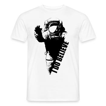 astronaute - T-shirt homme - blanc - Devant - AI Model Male 178 dark (178cm)