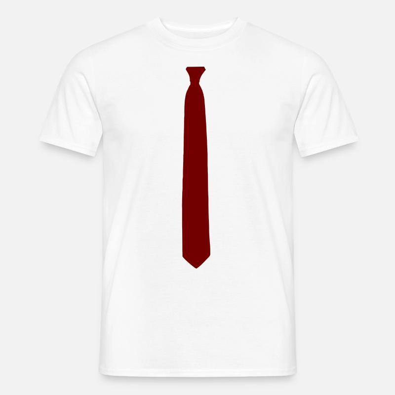 cravatta - T-shirt uomo - bianco