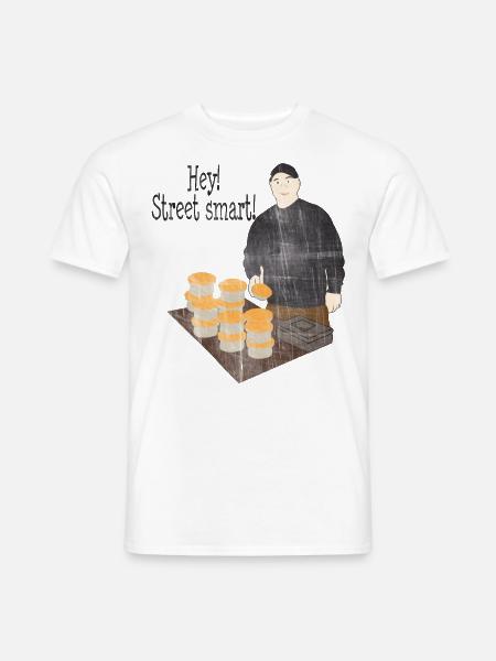 Streetfood - Männer T-Shirt - Weiß