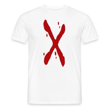 Croix 3 - T-shirt homme - blanc - Devant - AI Model Male 178 dark (178cm)