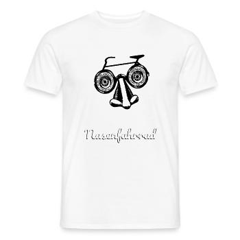 Verruecktes Nasenfahrrad dunkel - Männer T-Shirt - Weiß - Vorne - AI Model Male 178 dark (178cm)