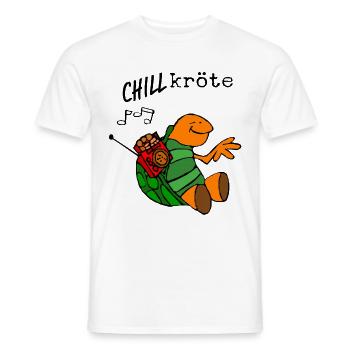 Chill toad - Men's T-Shirt - white - Front - AI Model Male 178 dark (178cm)
