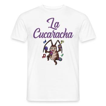 la cucaracha Mexiko Schabe Kakerlake Marakas - Männer T-Shirt - Weiß - Vorne - AI Model Male 178 dark (178cm)