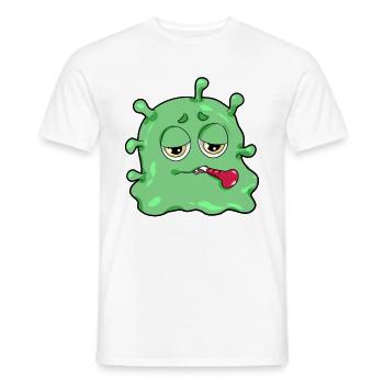 Krankheit Virus Bakterrien Grippe Infekt Geschenk - Männer T-Shirt - Weiß - Vorne - AI Model Male 178 dark (178cm)