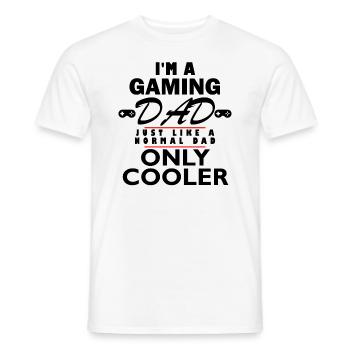 Gaming Dad - Männer T-Shirt - Weiß - Vorne - AI Model Male 178 dark (178cm)