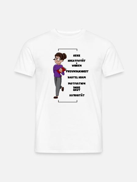 Lehrerin Lehrer Kindergärtnerin Erzieherin - Männer T-Shirt - Weiß
