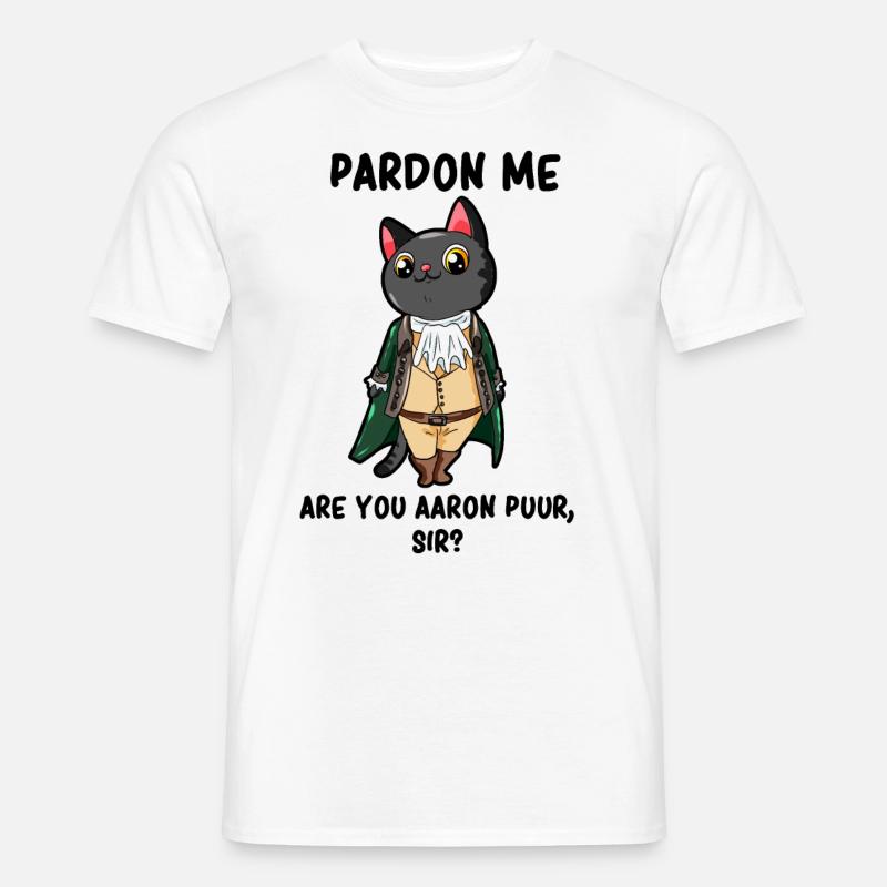 Aaron Purr Alexander Hamilton Parody - Männer T-Shirt - Weiß