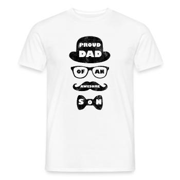Père et fils - T-shirt homme - blanc - Devant - AI Model Male 178 dark (178cm)