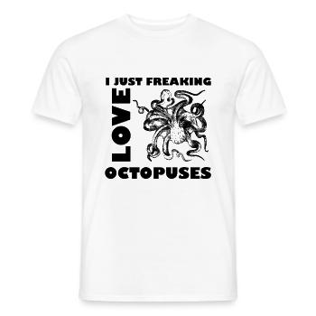 Octopus Octopus Octopus Octopus - Men's T-Shirt - white - Front - AI Model Male 178 dark (178cm)