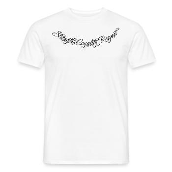 Strength Loyality Respect 2 - Männer T-Shirt - Weiß - Vorne - AI Model Male 178 dark (178cm)
