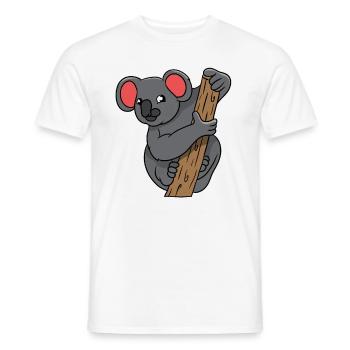 Koala Panda Panda Ours Drôle d’amour des animaux cadeau - T-shirt homme - blanc - Devant - AI Model Male 178 dark (178cm)