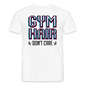 Sport Fitness-Haar lustiger Spruch Geschenk - Männer T-Shirt - Weiß - Vorne - AI Model Male 178 dark (178cm)