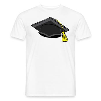Doktorhut Student Doktor Studium Abitur Abschluss - Männer T-Shirt - Weiß - Vorne - AI Model Male 178 dark (178cm)
