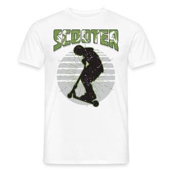 Scooter Stuntscooter Stunt Roller - Männer T-Shirt - Weiß - Vorne - AI Model Male 178 dark (178cm)